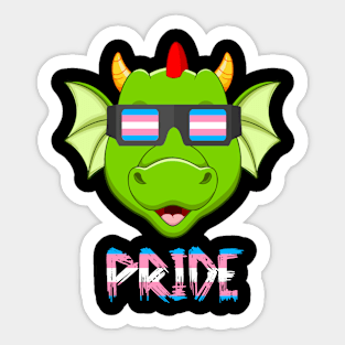 Dragon Transgender Flag Lgbt Sticker